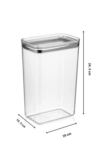 EA Home Concept صندوق تخزين منظف الغبار بغطاء مفرغ مستطيل الشكل 3.1 لتر 1 قطعة