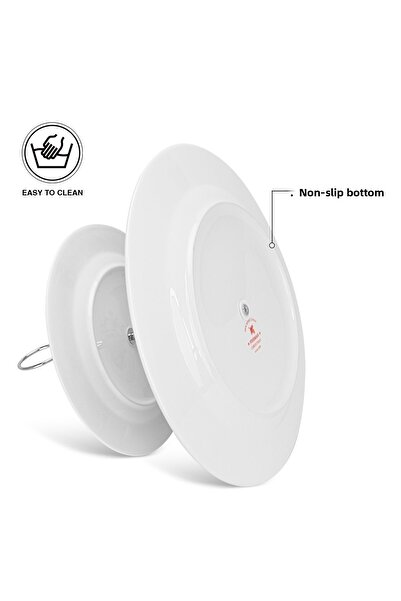 Fissman 2-Tier Fruit Stand -19cm/27cm Serving Plate, 22cm Stand- Christmas Themed-Design Cake Stand