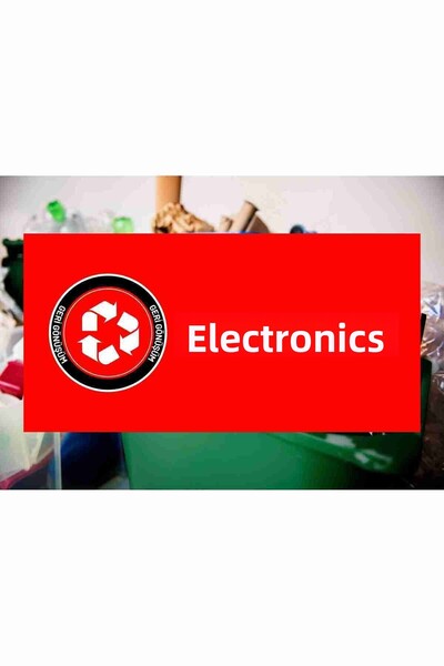 zafrakreklam Electronic Recycling Sign Board 40X20 cm Pvc Board
