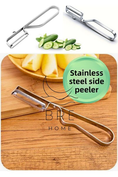 BRE HOME Set of 2 Stainless Steel Peelers Side Peeler Slingshot Peeler Is All Steel