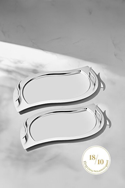 Nehir Σετ δίσκου από ατσάλι Mystery Satin 2 τεμ