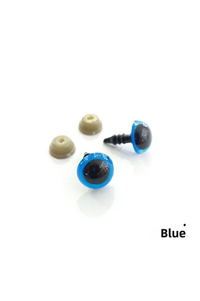 hobimon أميجورومي برغي ملون عين مزدوجة - 8 مم - أزرق 100 قطعة (50 شريحة)