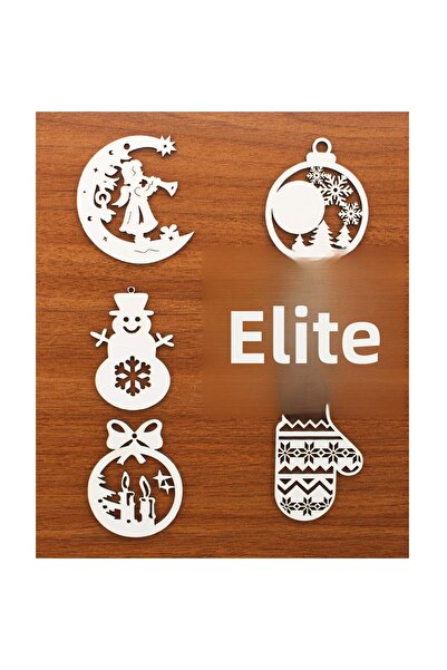 mutlu adım 6 τεμάχια 8 εκ. Χριστουγεννιάτικο στολίδι για δέντρο Ξύλινο Μικτό ...