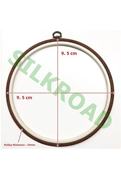 Nurge No:1 Round Plastic Board Pulley - 9.5cm - 10mm