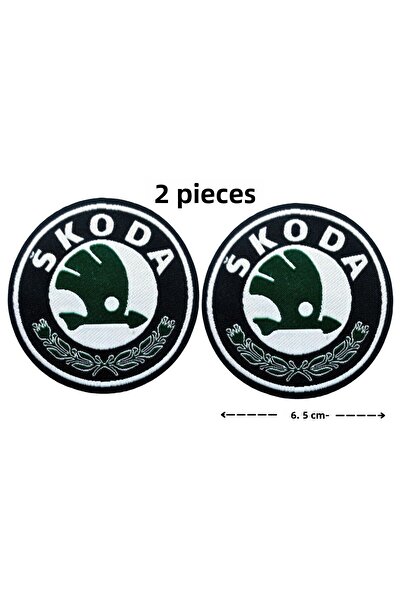 Megas Etiket شعار "سكودا" منسوج من الحديد الملتصق/الرقعة