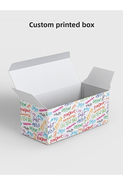 DERELİ MATBAA Note Card Word Label Boxed Pastel Lilac 100 Pieces Special Oval Cut