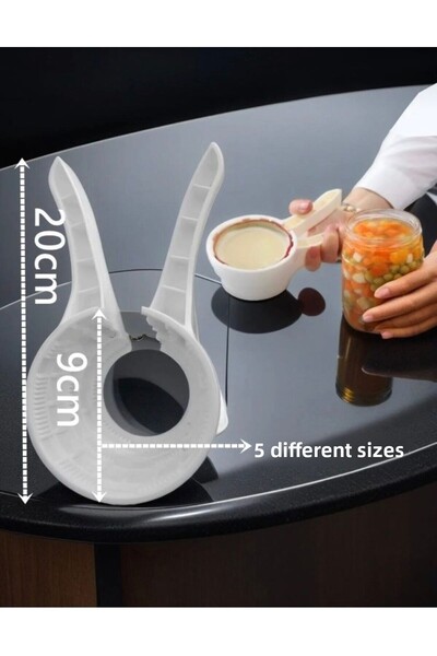 Dem Home Deschizător de borcane Deschizător de conserve Deschizător de borcane compatibil cu orice dimensiune de borcan