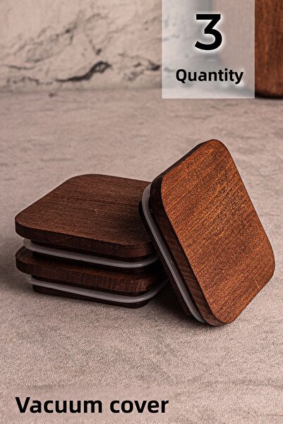 Snippy Bella Milla 3-Piece Timeless Elysia Wooden Vacuum Square Lid Set