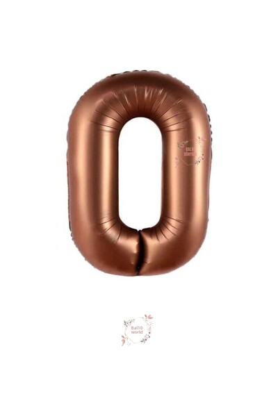 BAL10 DÜNYASI Bal10 بالون من رقائق الفويل باللون البني بعمر 0 ​​سنة