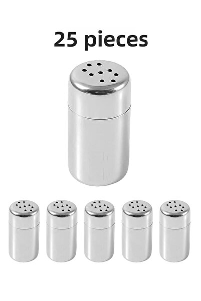 Chavin 25Pcs Steel Small Size Salt Shaker for Cafe Restaurant Cin979-25
