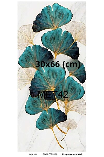 LİNEART Brass Decopage Paper La Met42