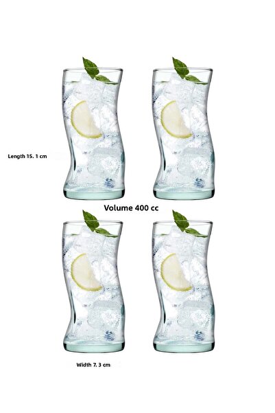 Paşabahçe Aware Series Glass & Carafe with Cork Lid 5 Pieces