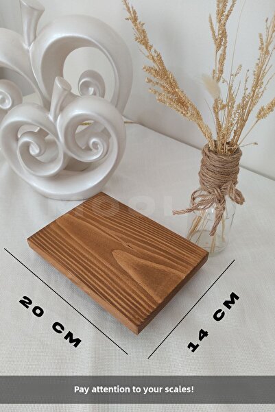 Moola Natural Wooden Presentation Stand Board - Stand with Legs - 20x14 Cm