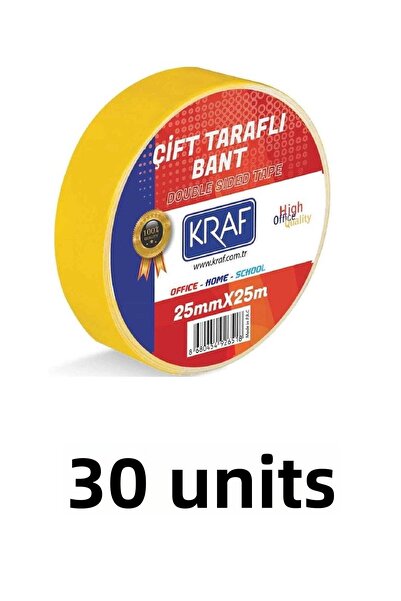 KRAF 30 Τεμάχια 25 Μm X 25 Μέτρα Ταινία Διπλής Όψης