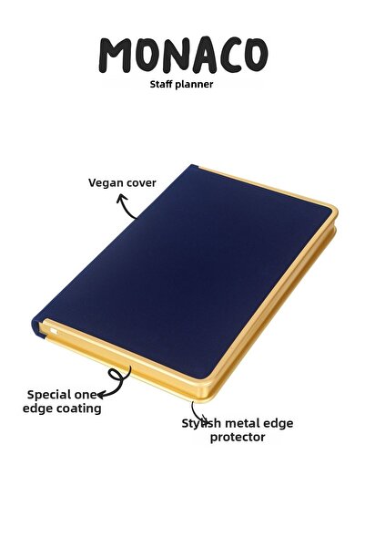 Victoria's Journals Твърда корица от велурена кожа Monaco, хартия 100 gsm в ц...