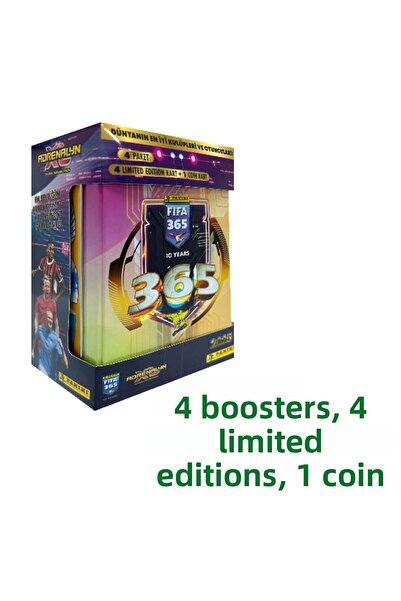 Panini Fıfa 365 2025 Adrenalyn XL - Classic Tin Set (4 Pack 1 Coin Card) + Ti...
