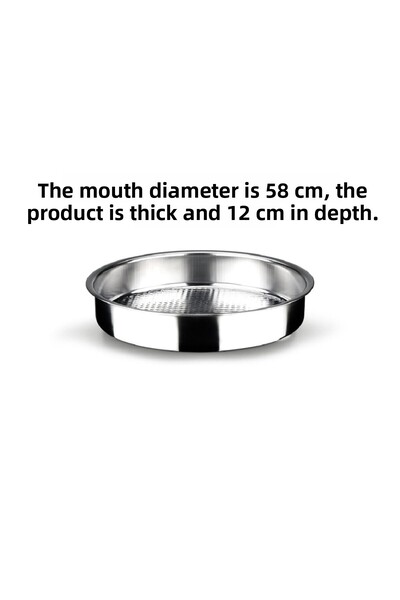 Yıldız çelik Chrome thick meatloaf basin 58 cm