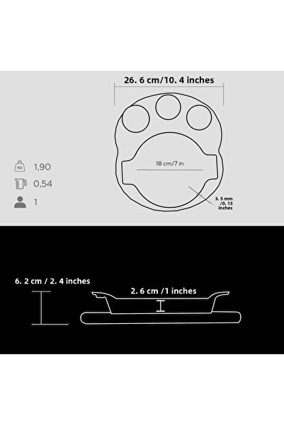Lava Cast Iron Double Handle Round Pan and Beech Serving Wood. Diameter (Ø) 18cm. (Sauces Are Not Included)