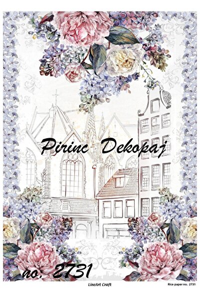 LİNEART Lineart Brass Decopage Paper No:L2731- 29X42Cm