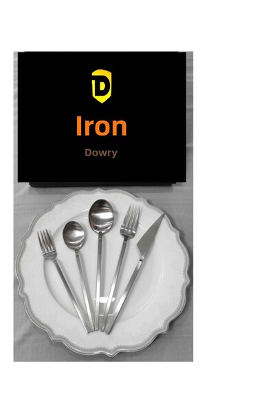 DMR LİFE Simple Spoon Set for 6 People - 30 Pieces, No Knives