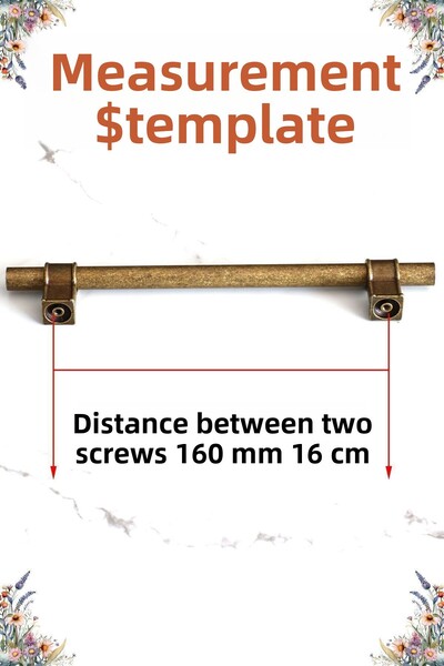 Badem10 Hisar Antique Metal Galben Antic 160 Mm-16 Cm Mobilier Bucătărie Sertar Dulap Mâner Dulap Mâner