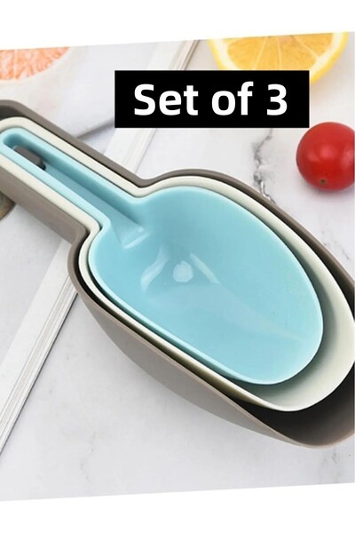 Open Home Concept 8 Liter 3-piece Cat Dry Food and Sand Storage Set with Shovel Gift - 2 Pieces