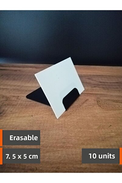 Şeffaf Etiket 10 τεμάχια Σετ αφαιρούμενων ασπρόμαυρων ετικετών PVC Μαυροπίνακ...