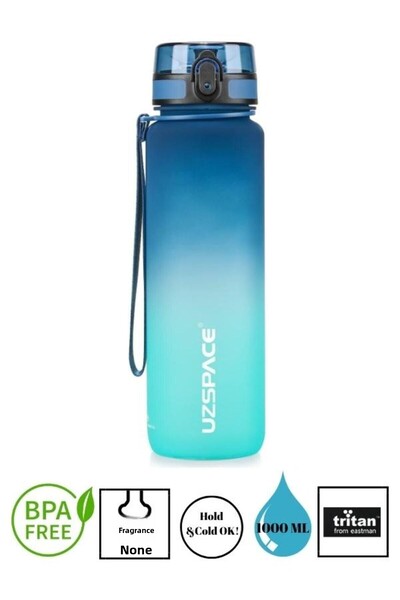 Vagonlife Uzspace زجاجة مياه تريتان ملونة – 1000 مل