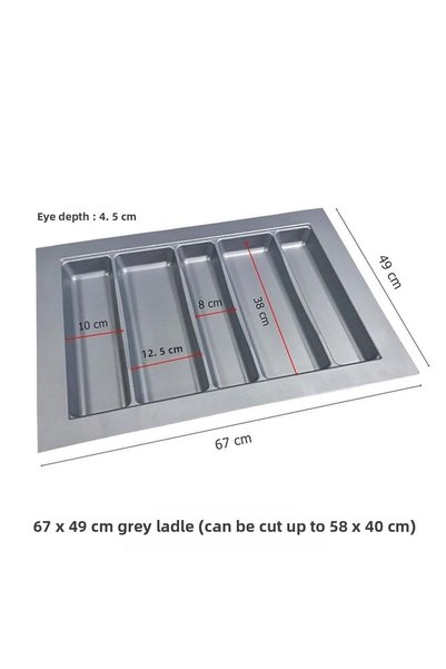 Generic Brand Drawer Organizer Spoon and Ladle Holder 67X49 cm / Can Be Shortened up to 61X40 cm