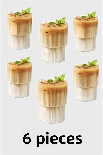 angeldesign 6 قطع من أكواب ميكا البلاستيكية بنمط أوريغامي |   كوب تقديم للمشروبات الغازية (ليس زجاجيًا)