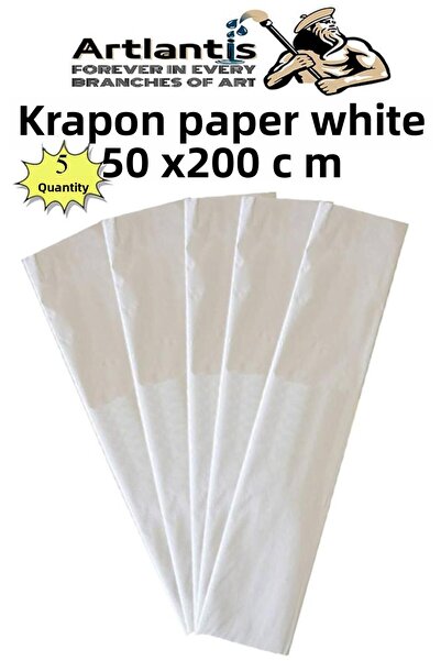 Artlantis Krapon Paper 50X200 cm 5 Pieces Colorful Grapon Paper School Classr...