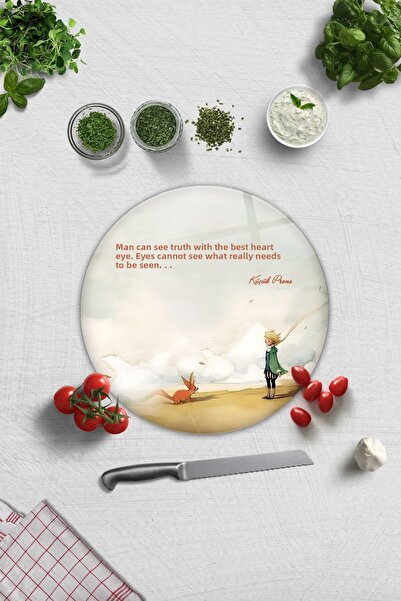 Decorita لوح تقطيع الزجاج - لوح تقطيع الزجاج |   الأمير الصغير - عين القلب | ...