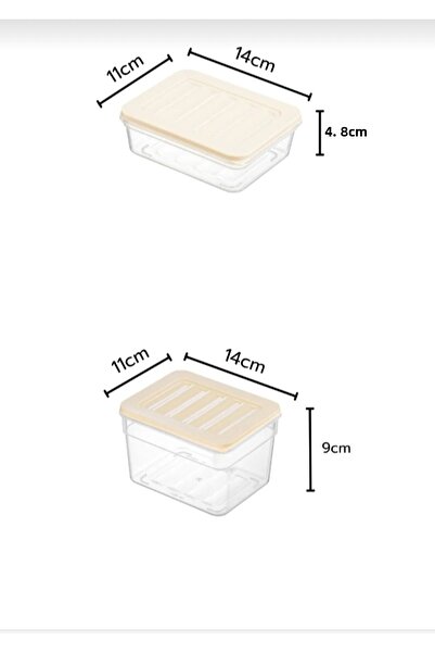 VİZYON Microwave and Diffuse Compatible Storage Container Refrigerator Organizer Ice Box Organizer