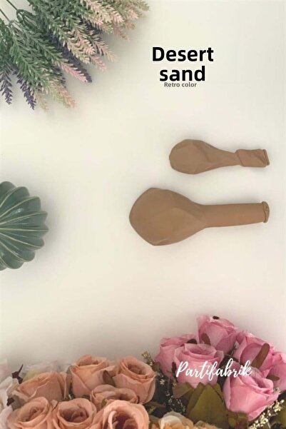 Partifabrik Desert Sand Retro Color Matte Pastel Balloon 10 Pack