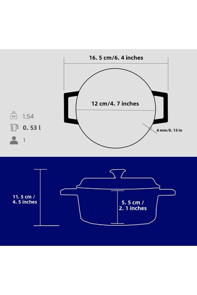 Lava Trendy Cast Round Pot - Diameter(Ø) 12cm