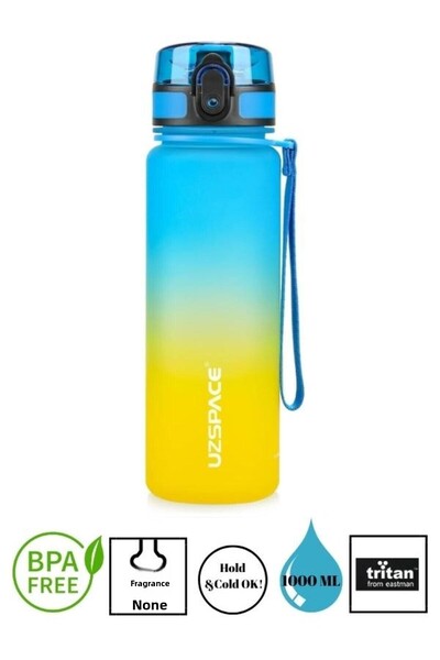 Vagonlife Uzspace زجاجة مياه تريتان ملونة – 1000 مل