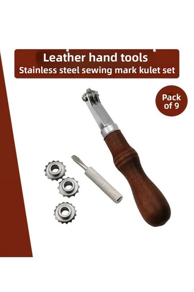 Dopar Set roți de ruletă americană cu urme de cusături din piele