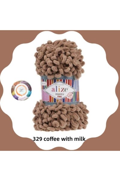 Alize Ață de tricotat manuală Puffy Fine Bowknot mic (SINGUL) - 100 Gr. 14,5 ...