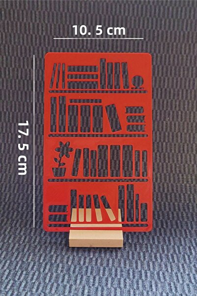 Karmelom Studio Bullet Journal Bookshelf Template Ruler - Reading List & Libr...