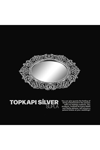 PONCİKPAZAR 6-Piece Silver Model Topcapi Ornament