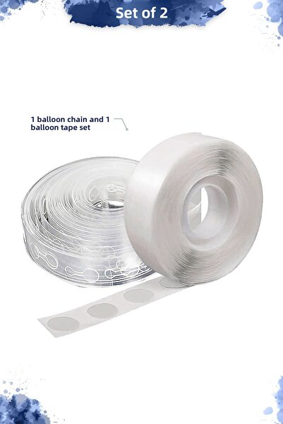 Hey Parti Σετ αξεσουάρ μπαλονιών 2 - Αλυσίδες μπαλονιών 5 μέτρων και 100 μπαλ...