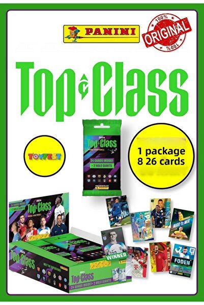 TOYFEST Panini Fifa Top Class 2024 - Fat Pack Football Cards + 1 Pack (24 Car...