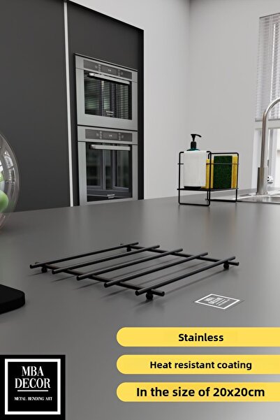 mba decor metal bending art Black Ray Model Small Size Teapot Trivets - Metal...