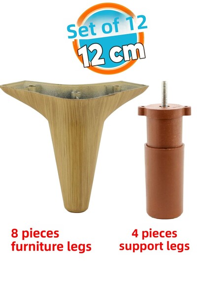 NZB Furniture Sofa Armchair Tv Unit Leg Feet Support 12 cm Coffee Robot Vacuu...