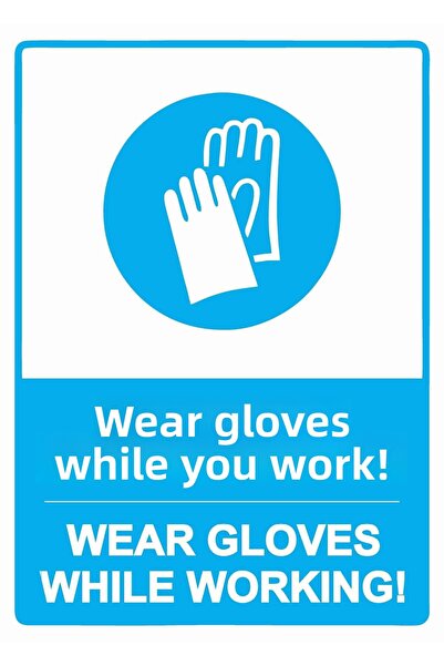 ZiPrinter Wear Gloves While Working! Wear Gloves While Working! Isg Warning S...