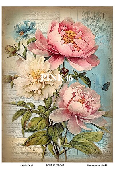 LİNEART ورق ديكوباج نحاسي PINK46