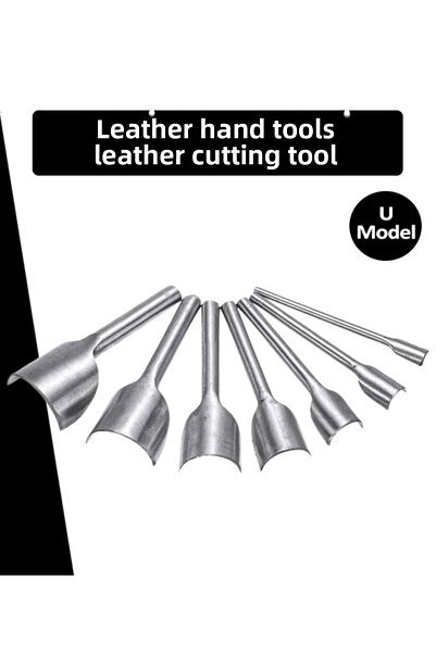 Dopar Σετ εργαλείων κοπής δέρματος U Model 6 τεμαχίων από ανοξείδωτο ατσάλι