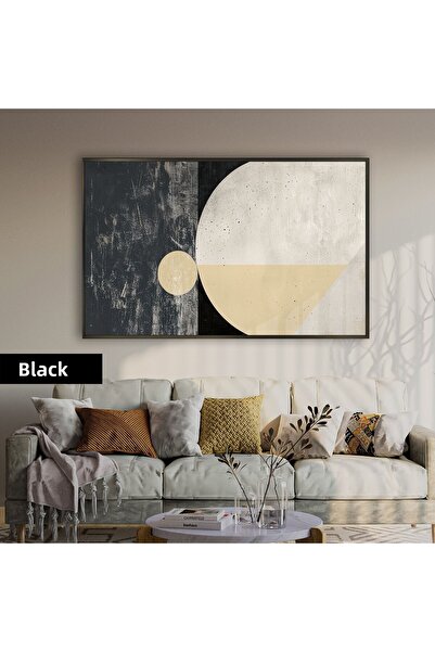 Harikabirev HARİKABİREV | MODEL GEOMETRIC ABSTRACT BOHEM | TABLO DIN STICLA TEMPERATĂ CU CADRU ORIZONTAL