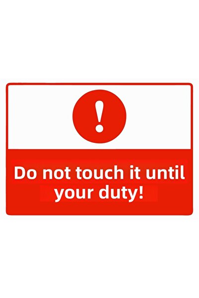 ZiPrinter لا تلمسها إلا إذا كان الأمر كذلك، لافتة تحذيرية من مادة PVC مقاس A5...