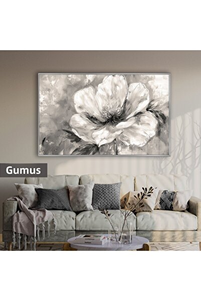 Harikabirev HARİKABİREV | MODEL DE FLORI DE MANOLIE DE CULOARE GREY | TABLO D...